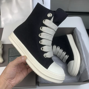Zapatillas Clásicas Owens de Caña Alta, Botas Casuales con Suela de Skateboard de Diseño, Botas Vaqueras para Hombre - Product Image 1