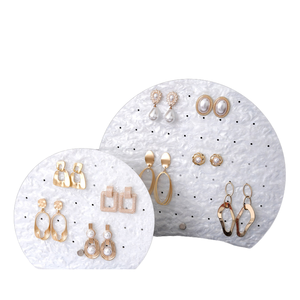 Espositore per Orecchini Rotondo in Acrilico Stile Nordico Creativo Porta Gioielli per Negozio e Accessori Fotografici - Product Image 1