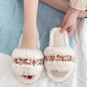Popular TPR Sole Fashion <b>Slippers</b> Plush Fashion <b>Slippers</b> for Women With Wholesale Hot Sale - Product Image 1