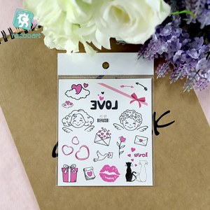 Tatuaggi a cuore di san valentino, tatuaggi temporanei tatuaggi a cuore <span class=keywords><strong>rosso</strong></span> per bambini ragazze ragazzi bomboniere forniture regali scolastici per bambini - Product Image 6