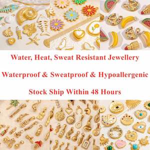 เครื่องประดับแฮนด์เมดทำมือตามสั่งทันสมัยเครื่องประดับน่ารักแบบทำจากไข่มุกเพทายทอง18K PVD ชุบสแตนเลสจี้ดีและเสน่ห์เครื่องประดับแฟชั่น - Product Image 4