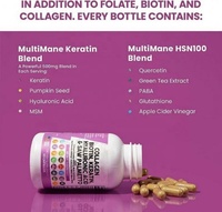 Pilules de collagène personnalisées avec logo pour les cheveux, la peau et les ongles, bloqueur de DHT avec capsules de soutien à la vitamine E pour adultes, non destiné aux femmes enceintes