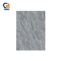 Carreaux de porcelaine 600x600mm, 9mm d'épaisseur, modernes, antibactériens, résistants aux acides, finition brillante, imitation pierre, pour salle de bain, villa, intérieur