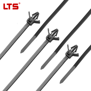 Bridas de nailon estándar nacional para cables de 4.8*200mm, fabricadas en China, de alta calidad, antienvejecimiento, para fijación de cables. - Product Image 1