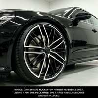 Sur mesure 12000T Forgé |   Norme DOT |   MOQ 4 S1-00071 18-24 Jantes multi-rayons noir brillant usiné pour Audi A7