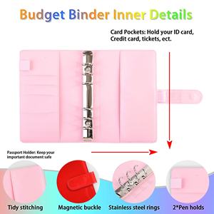 Agenda de pensée en spirale personnalisé planificateur d'inventaire à couverture rigide classeur budgétaire mensuel cahier flash - Product Image 4