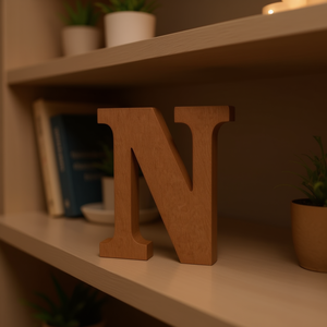 Lettera Decorativa in Legno N 15Cm Lettera Decorativa - Product Image 3