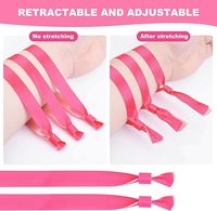 Bracelets en polyester personnalisés en gros, pas chers, pour festivals, en tissu vierge tissé avec fermoir en plastique et verrouillage unidirectionnel