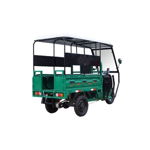 Triciclo eléctrico abierto Tuk-tuk a prueba <span class=keywords><strong>de</strong></span> viento y lluvia parasol asiento cómodo 4 personas <span class=keywords><strong>transporte</strong></span> <span class=keywords><strong>de</strong></span> pasajeros carga Universal - Product Image 6