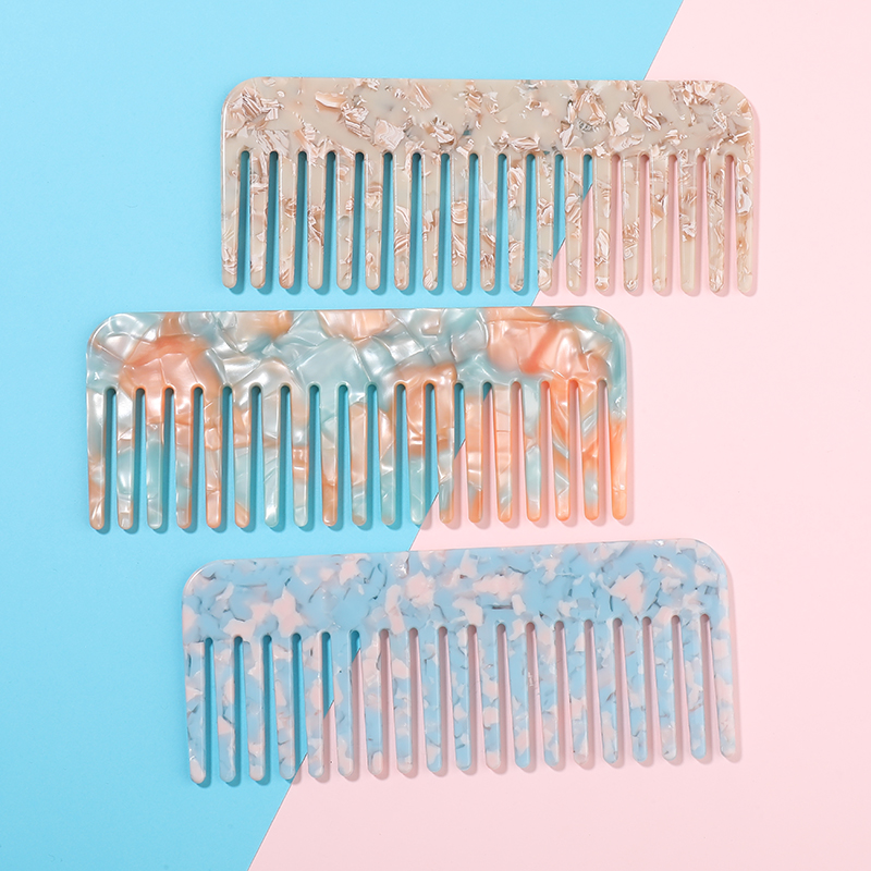 4 мм толщина High End oem ODM изготовленный на заказ логотип ацетат расчески для волос салон волос локоны, инструменты для красоты, гребни для женщин и девочек