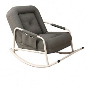 Fauteuil inclinable et à bascule moderne et minimaliste pour adultes - Idéal pour salon et chambre à coucher, pour se reposer, dormir et se détendre - Product Image 6