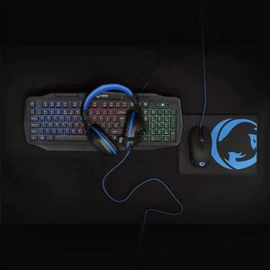 Gaming Keyboard Mouse Headphones <b>Mousepad</b> Set Italian Layout - Product Image 4