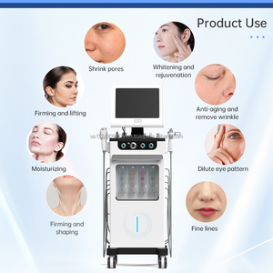 Appareil facial multifonction à jet d'oxygène avec 14 embouts, équipement de beauté à écran tactile pour le raffermissement de la peau, l'hydratation et le nettoyage des pores - Product Image 2