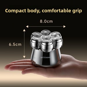 Electric <b>Head</b> Shaver for Bald Men Magnetic Detachable Blade Waterproof Cordless <b>Razor</b> Smooth Scalp Face Rechargeable - Product Image 3