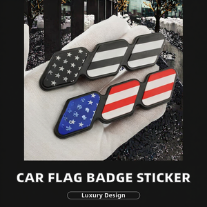 <b>Car</b> Front Grilles ABS Body Color Flag Badge <b>Car</b> <b>Stickers</b> for TA COMA 4 Runner TUND RA Pickup Hood Logo Decorate Decals L196 - Product Image 2
