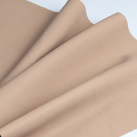 Kain Kulit PU Lembut Tahan Gesek & Tahan Air Elastis Ketebalan 0.7mm Lebar 54/55" Alas Rajut untuk Pakaian