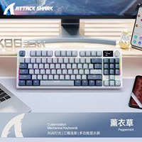 New Attack Shark K86 Three-mode RGB 2.4G USB Wired Wireless Gaming Mechanical Full Size Keyboard Suitable for Desktop