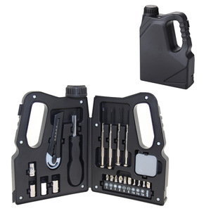 Kit d'outils en forme de bouilloire 21 pièces en acier au carbone, avec porte-embouts et tournevis manuel, qualité DIY, promotion, cadeau d'entreprise, logo OEM - Product Image 1