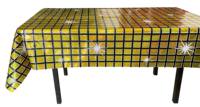 Nappe de fête en plastique laser brillant Nappe disco Fournitures de fête en gros