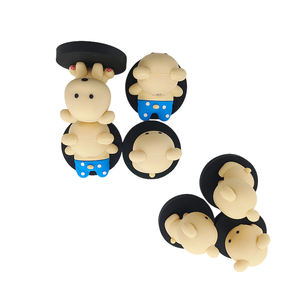 Figuras de Animales de Dibujos Animados en 3D de Goma Suave de PVC Ecológicas Personalizadas, Diseño Apilable, Base Magnética, Regalos Promocionales - Product Image 6