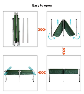 <span class=keywords><strong>Lit</strong></span> de camp <span class=keywords><strong>pliant</strong></span> en acier robuste, pliable, peu encombrant, facile à transporter, pour secours d'urgence en cas de catastrophe, vente en gros - Product Image 2