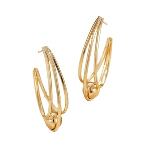 Boucles d'oreilles rétro électroplaquées or Jingciren Boutique, haut de gamme, pour femmes, élégantes, avec emballage cadeau - Product Image 5