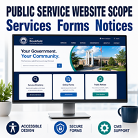 Diseño y Desarrollo de Sitios Web de Servicios Gubernamentales Personalizados con Directorio de Servicios, Formularios en Línea y Avisos Públicos