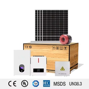 ระบบจัดเก็บพลังงานแสงอาทิตย์ MPPT ขนาด 5kW 8kW 10kW พร้อมแบตเตอรี่ LiFePO4 ความจุสูง ระบบไฮบริดแบบออฟกริด แผงโซลาร์เซลล์แบบโมโน PERC รุ่น Luxury H - Product Image 1