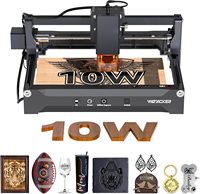 Nouvelle machine de gravure laser Woxcker L2 Mini 10W CNC pré-assemblée, haute précision 0,01 mm, plateau 200x150 mm, métal, bois, acrylique, cuir