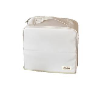 Trousse de Maquillage Portable sur Pied pour Voyage avec Miroir Intégré, Grande Capacité, Organisateur Doté de Compartiments et d'une Poche en Filet - Product Image 5