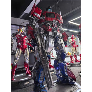 Gran decoración al aire libre Metal fibra <span class=keywords><strong>de</strong></span> vidrio Robot Bumble Bee estatua transformador figura <span class=keywords><strong>de</strong></span> acción escultura para la venta - Product Image 3