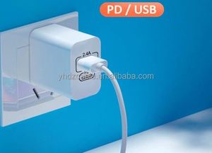 อะแดปเตอร์ชาร์จโทรศัพท์มือถือแบบพกพา 2.4A USB+PD ช่องเสียบ Type-C+USB สำหรับ iPhone 11 12 13 14 15 - Product Image 4