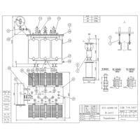 Transformateur de distribution triphasé immergé dans l'huile CE EAC ISO UL S11 800KVA 50/60Hz 6.3kV 10kV