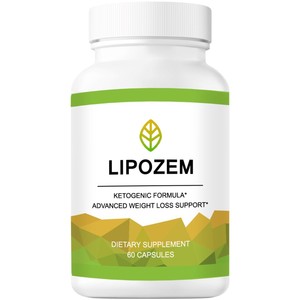 LIPOZEM Formula Ketogenik Kapsul Suplemen Pendukung Penurunan Berat Badan Lanjutan - Garam <span class=keywords><strong>BHB</strong></span> Alami untuk Pembakaran Lemak & Peningkatan Metabolisme - Product Image 1