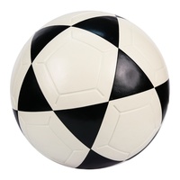 Ballon de football en cuir PU taille 5, thermocollé, durable, pour intérieur/extérieur, vente directe d'usine, logo personnalisé OEM, dernière collection