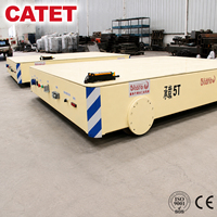 Chariot de manutention électrique sans rail de 8 tonnes, véhicule à batterie lithium longue autonomie pour le transport de composants d'atelier