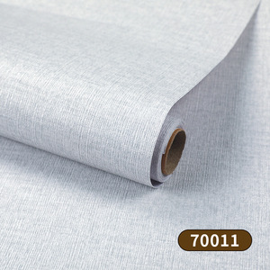 Papier peint minimaliste à texture de tissu uni |   Revêtement mural auto-adhésif épaissi à peler et coller - Product Image 6