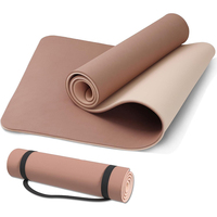 Tapis de yoga en caoutchouc naturel écologique à haute résilience personnalisé, imprimé, épais, TPE, imperméable, antidérapant, tapis de fitness, forme ovale
