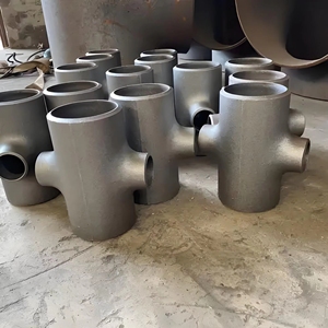 Trung Quốc Nhà sản xuất thép carbon <span class=keywords><strong>ANSI</strong></span> b16.9 A234 wpb BW phụ kiện 2 "mông hàn mông hàn giảm chéo 4 cách giảm chéo - Product Image 5