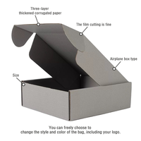 Boîte d'expédition en carton ondulé personnalisée pour vêtements avec impression de logo, emballage en gros directement de l'usine