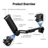 Poignée réglable NEEWER compatible avec les stabilisateurs de cardan DJI Ronin RS4 RS3 Mini RS 3 Pro RS 2 RSC 2 pour les prises de vue en bas angle