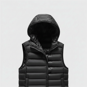 2025 chaleco acolchado ligero sin mangas transpirable impermeable para hombre con ajuste holgado estilo de calle alta ropa de abrigo de invierno - Product Image 1