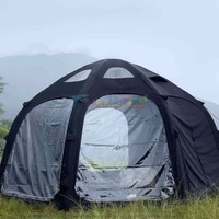 Tente dôme gonflable toutes saisons, portable, très vendue, tente d'hiver gonflable, abri de cabine gonflable, tente de camping gonflable