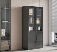 Archivador de Acero de Estilo Moderno, Estructura Desmontable, Anticorrosión, con Múltiples Puertas, Archivadores Grandes para Uso Escolar