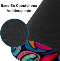 Tapis de souris de jeu rectangulaire personnalisé de taille personnalisée, dessin animé, RGB, doux, de qualité supérieure, confortable, 3 mm, impression par sublimation chauffée, en stock