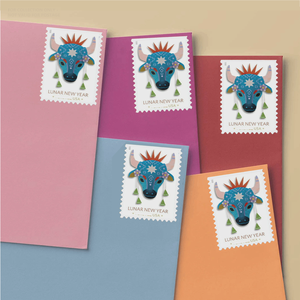 <span class=keywords><strong>Sellos</strong></span> y Etiquetas Postales de EE. UU. <span class=keywords><strong>Comprar</strong></span> en Línea: Sello del Año del Buey del Zodíaco Chino 2021, Papel para Coleccionar <span class=keywords><strong>Sellos</strong></span>, Pegatinas de <span class=keywords><strong>Sellos</strong></span> Postales - Product Image 1
