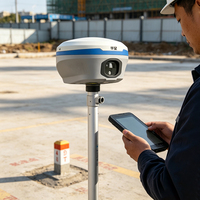Récepteur GNSS RTK Hi-Target A40 à double caméra laser, instrument de topographie IP68, station de base 4G/WiFi/Bluetooth pour levés topographiques