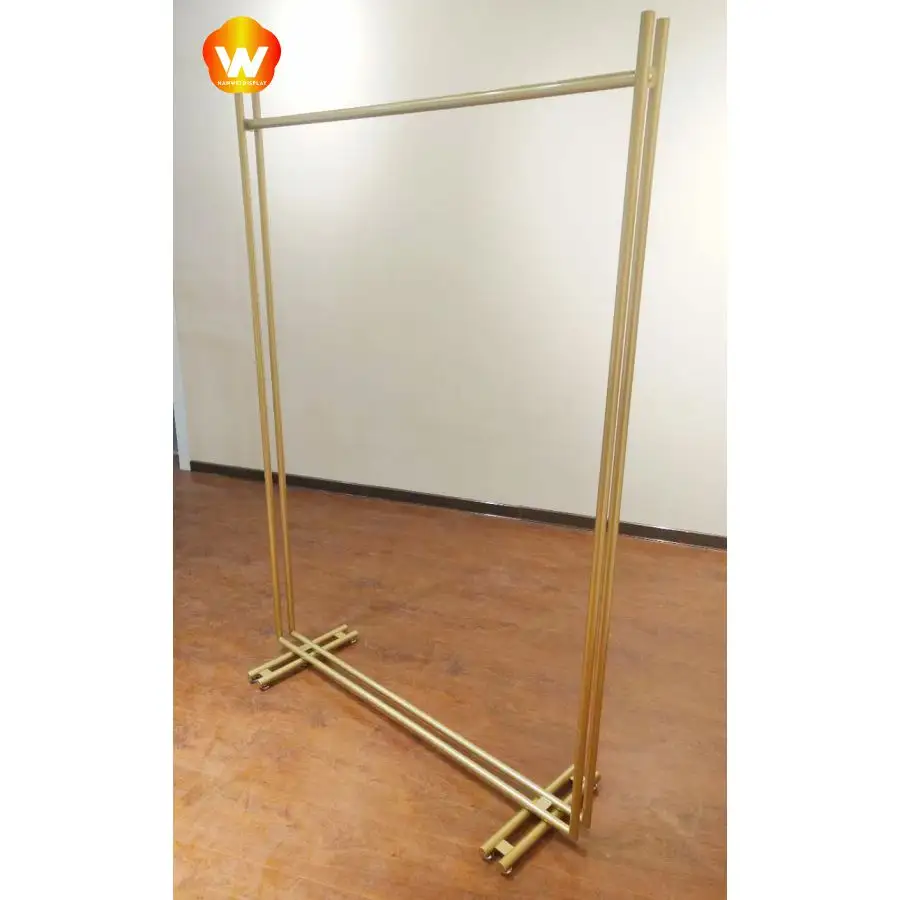 T010 גבוהה סוף מתכת בגד בגדי Rack Stand קולב נשים בגדי דוכן תצוגת מדף תצוגת עבור אולם תצוגה