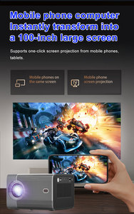<span class=keywords><strong>A6</strong></span> LCD 1080P Soporte 4K WiFi y Bluetooth Android 13 Proyector de cine en casa inteligente de enfoque automático de alto brillo con 950D4 - Product Image 5