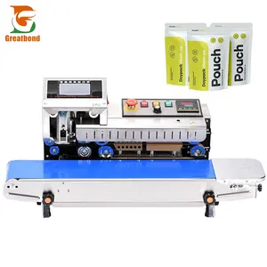 FR-1800 Multi-function Desktop Continuous Intelligent Coding Automatic Film Sealer CE Horizontal Band Pouch Heat Sealing Machine